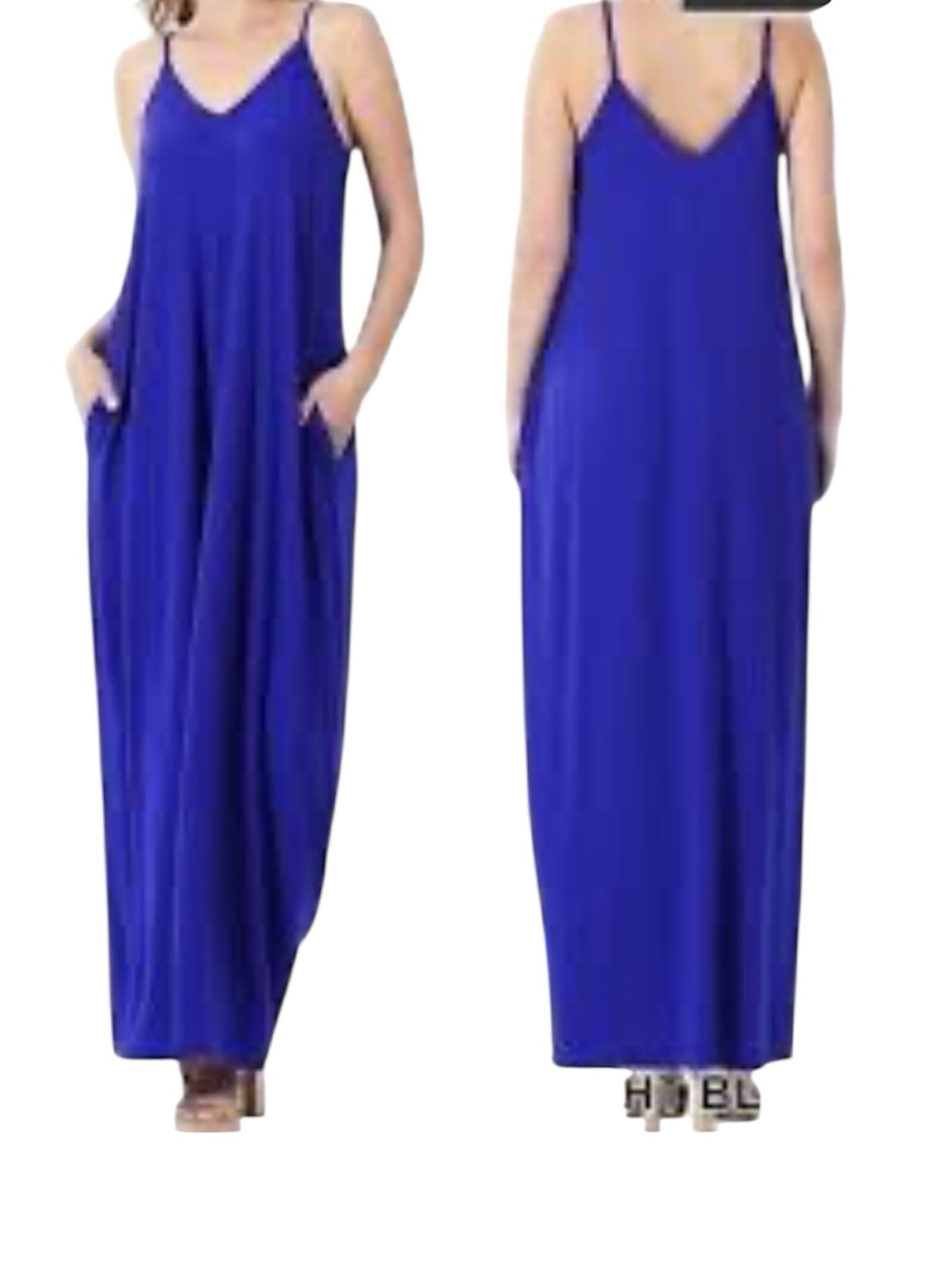 Zenana spaghetti strap Maxi dress style# RS – 1024 XP size 1X NWOT